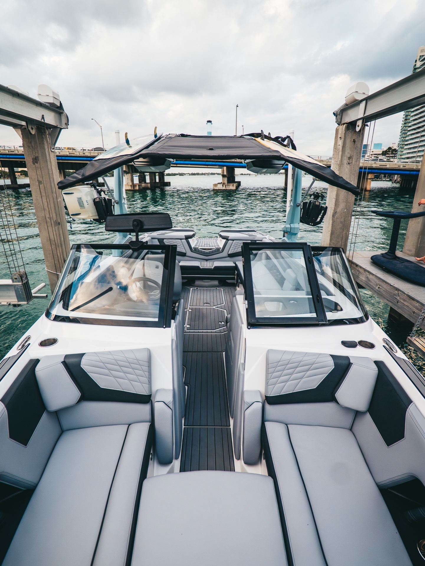WakeXscape boat at Miami Beach Marina